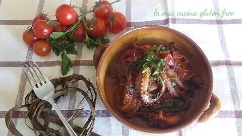Polipetti alla luciana alla napoletana senza glutine
