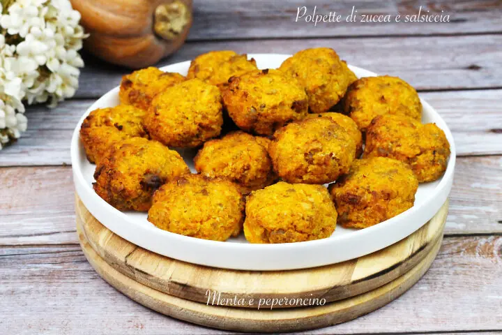 Polpette di zucca e salsiccia