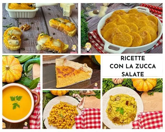 Raccolta ricette salate con la zucca
