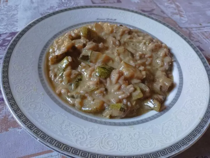 Risotto alle zucchine ed emmenthal