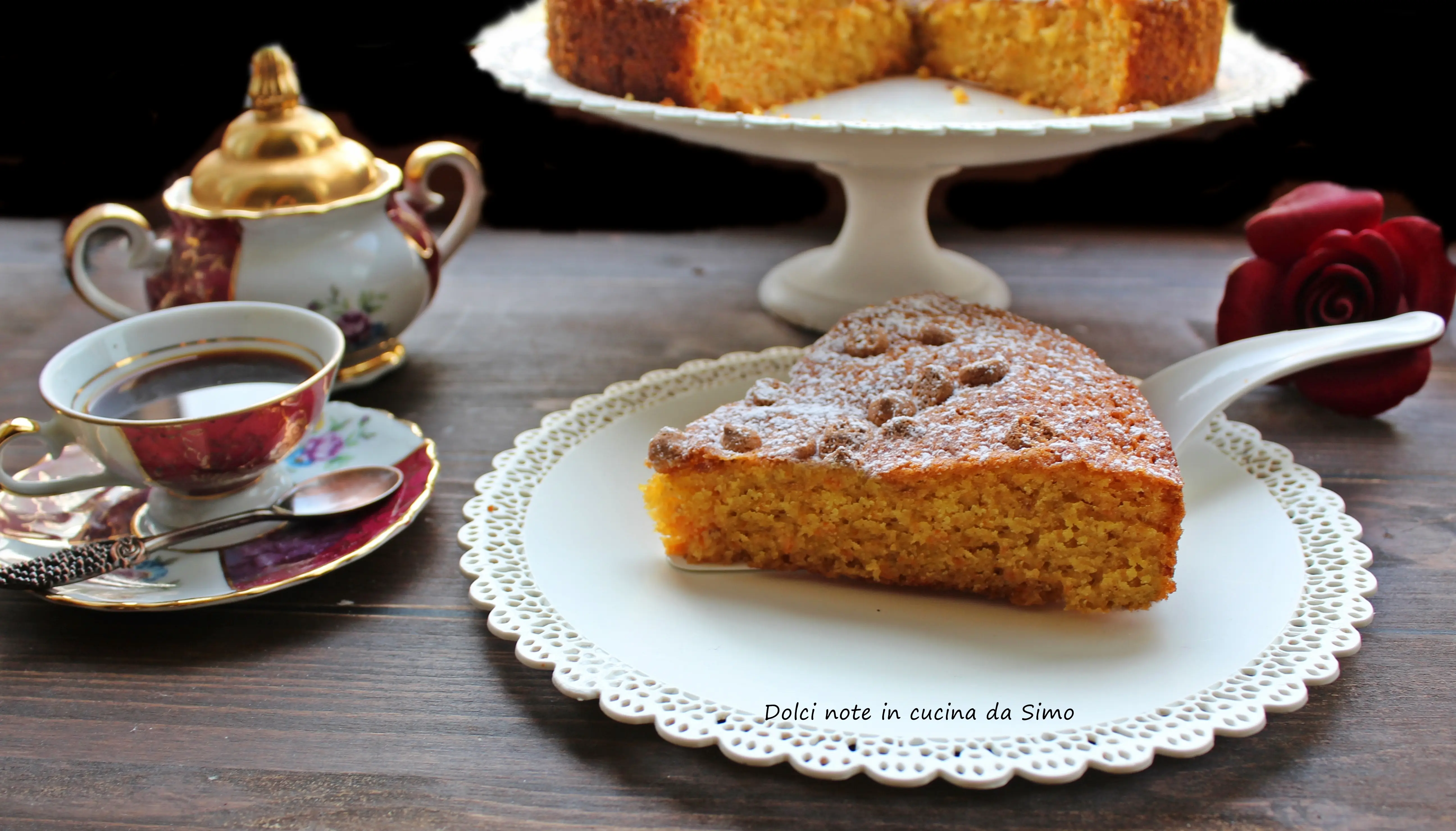 Torta alla zucca e amaretti facile e buonissima