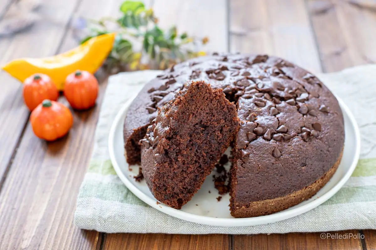 Torta alla zucca e cioccolato