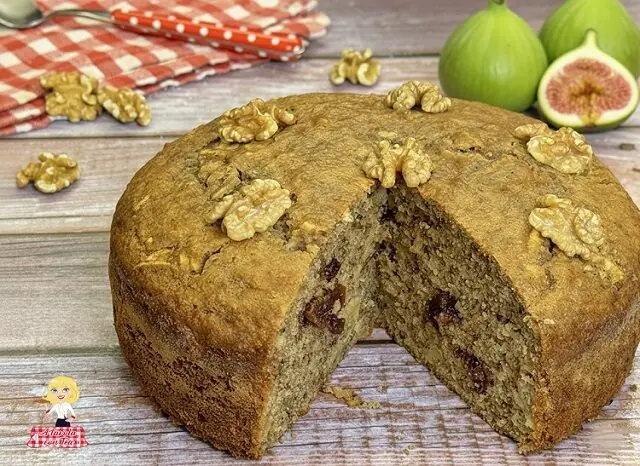 Torta di fichi e noci