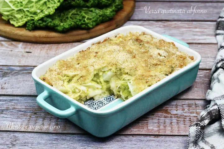 Verza gratinata al forno