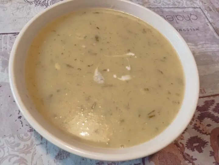 Zuppa di cetrioli e patate