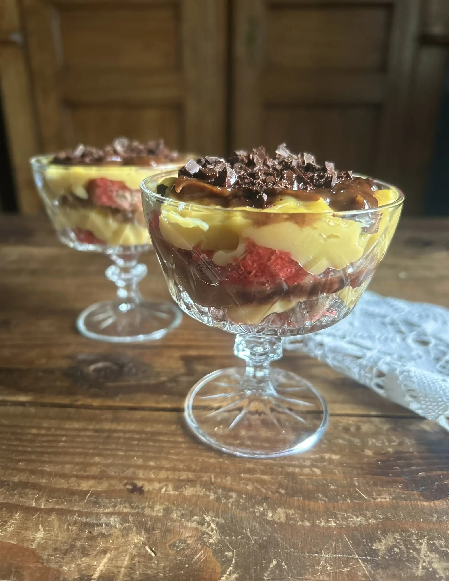 Zuppa inglese a bicchiere