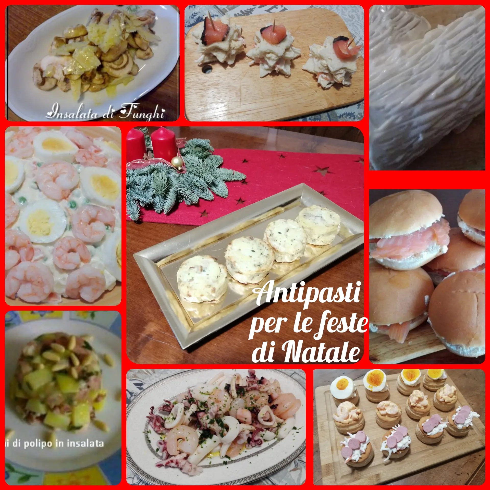 Antipasti delle feste di natale