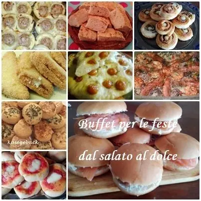 Buffet per le feste dal salato al dolce