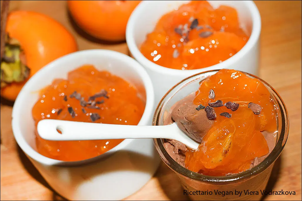Crema ai fagioli cannellini e cachi senza glutine