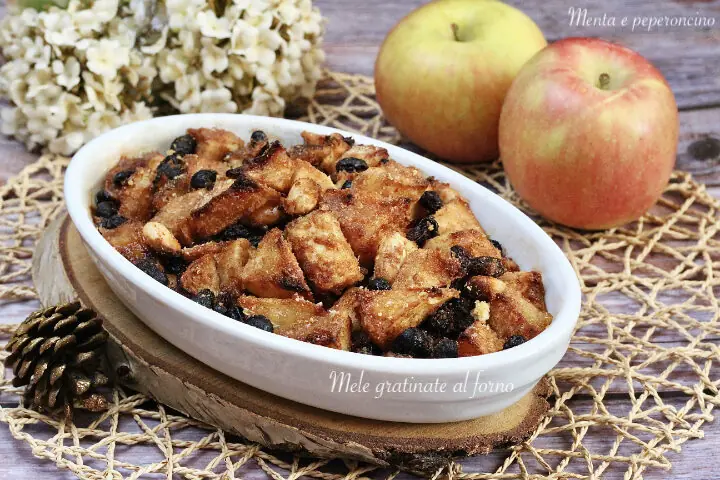 Mele gratinate al forno