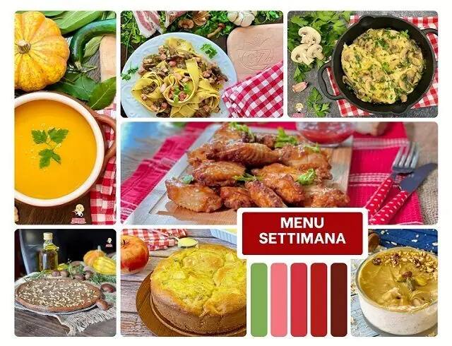 Menu settimana ricette 1a settimana novembre