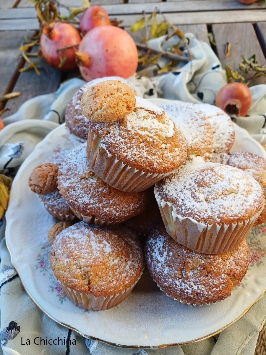 Muffin con zucca e amaretti