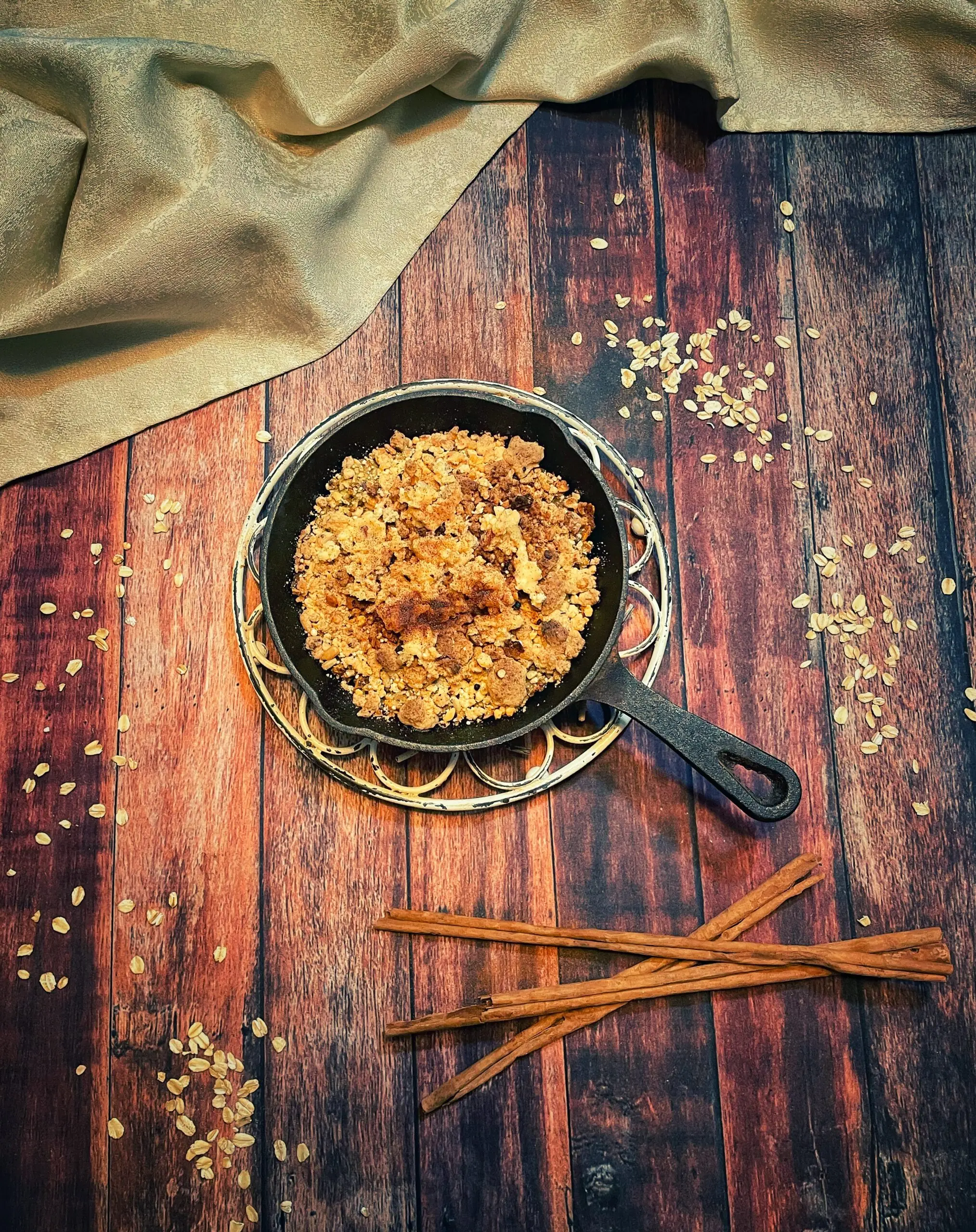 Oatmeal streusel bake, senza glutine