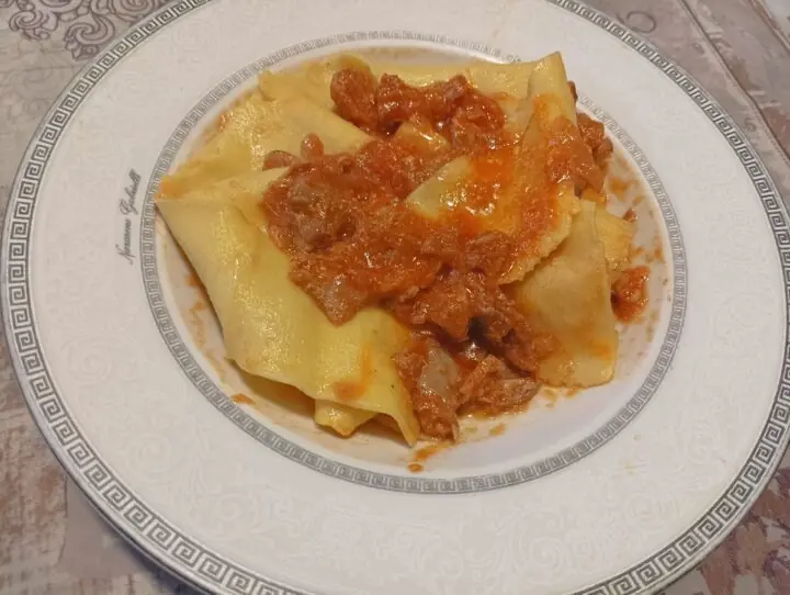 Pappardelle al ragù di coniglio