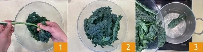 Pasta con cavolo nero e stracchino