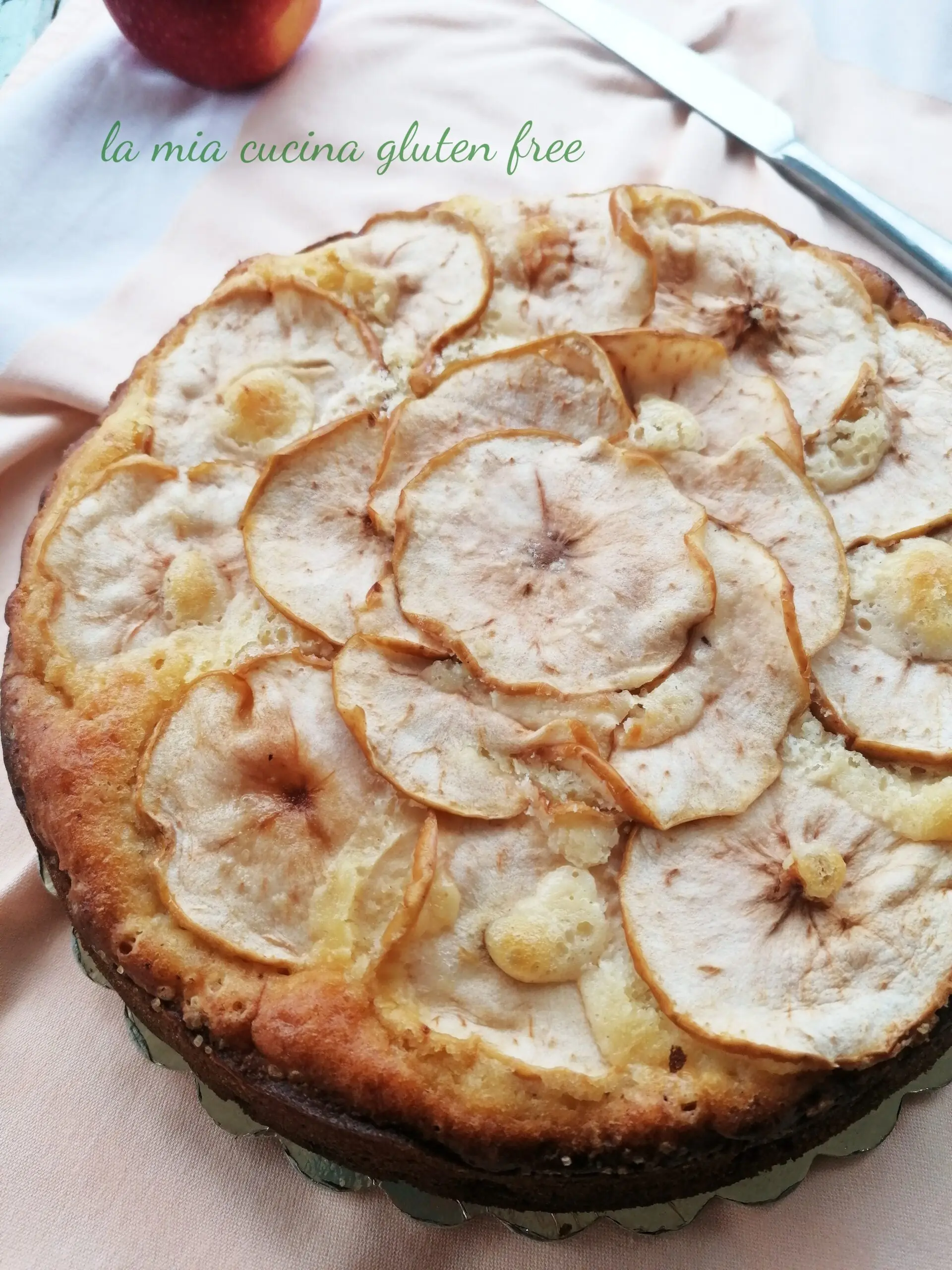Torta di mele con yogurt senza glutine senza burro