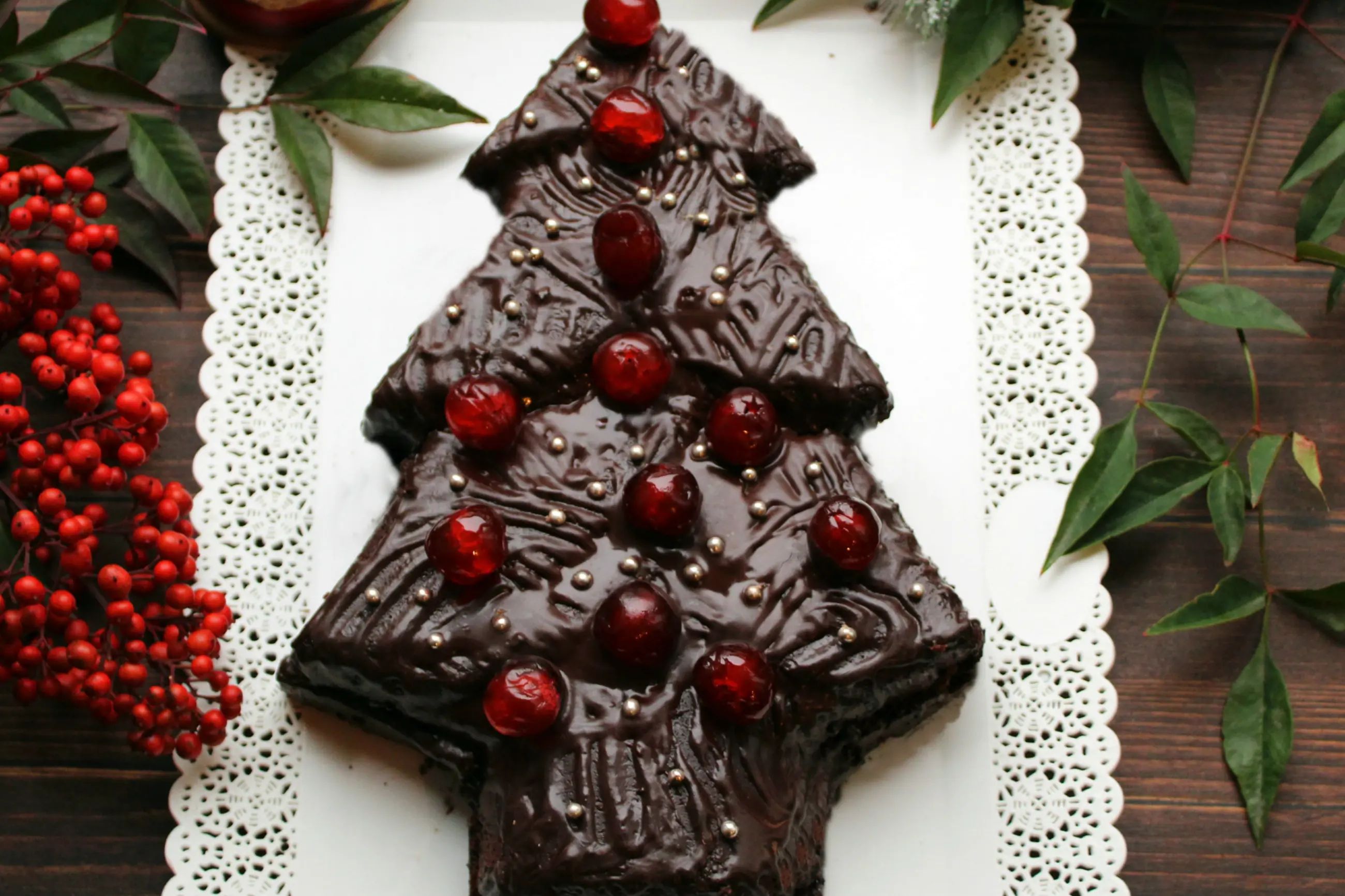 Alberello al cioccolato e marmellata