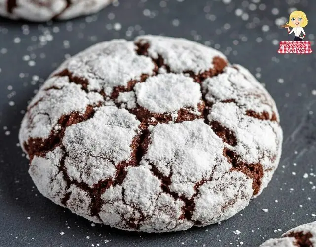 Biscotti al cioccolato increspati chocolate crinkle cookies