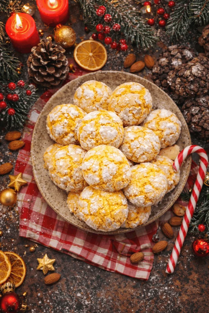 Biscotti morbidi mandorle e arancia