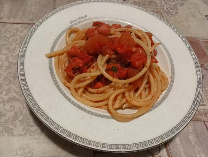 Bucatini al polpo e patate modo mio