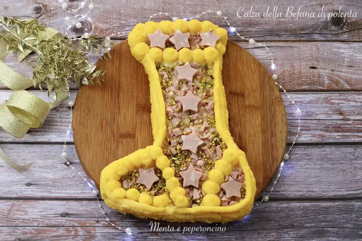 Calza della befana di polenta
