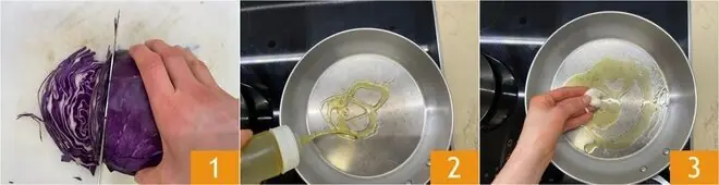 Cavolo rosso in padella