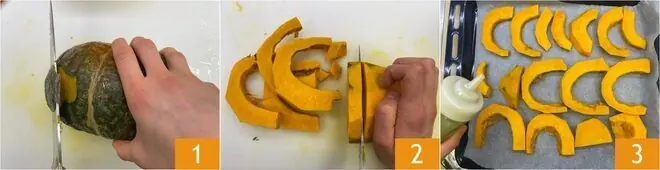 Crema di zucca arrosto con verdure croccanti