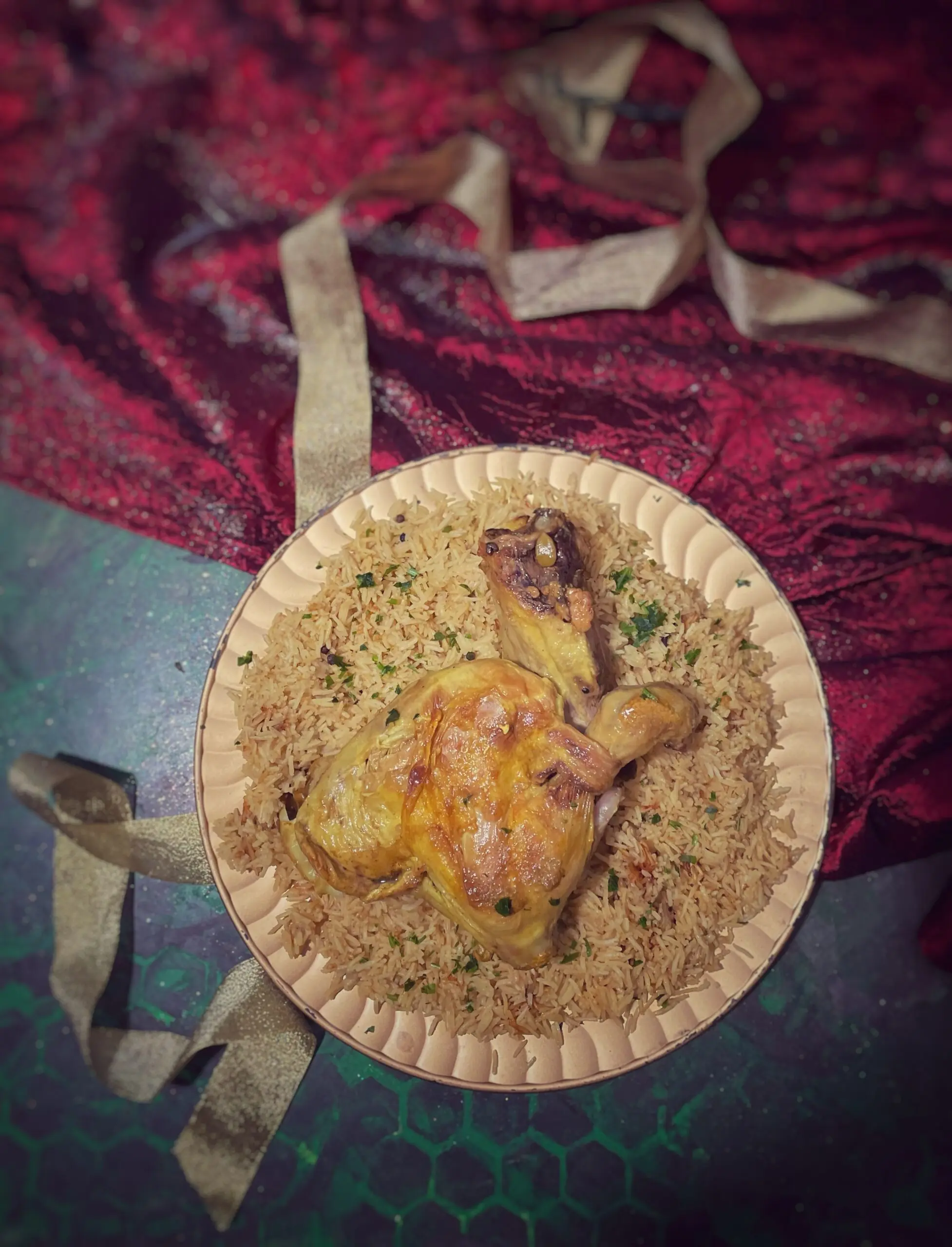 Fakhid maa riz, riso e agnello libanese