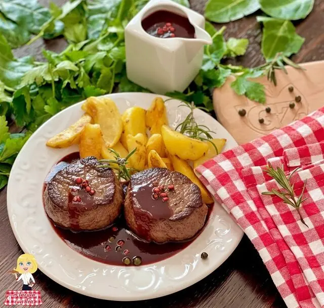 Filetto di manzo salsa al vino rosso