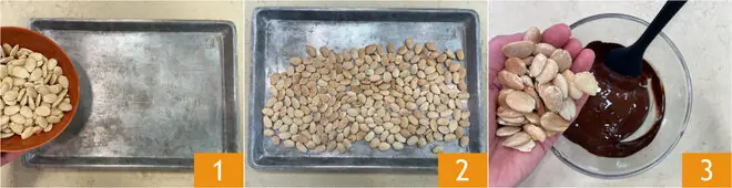 Mandorle atterrate al cioccolato