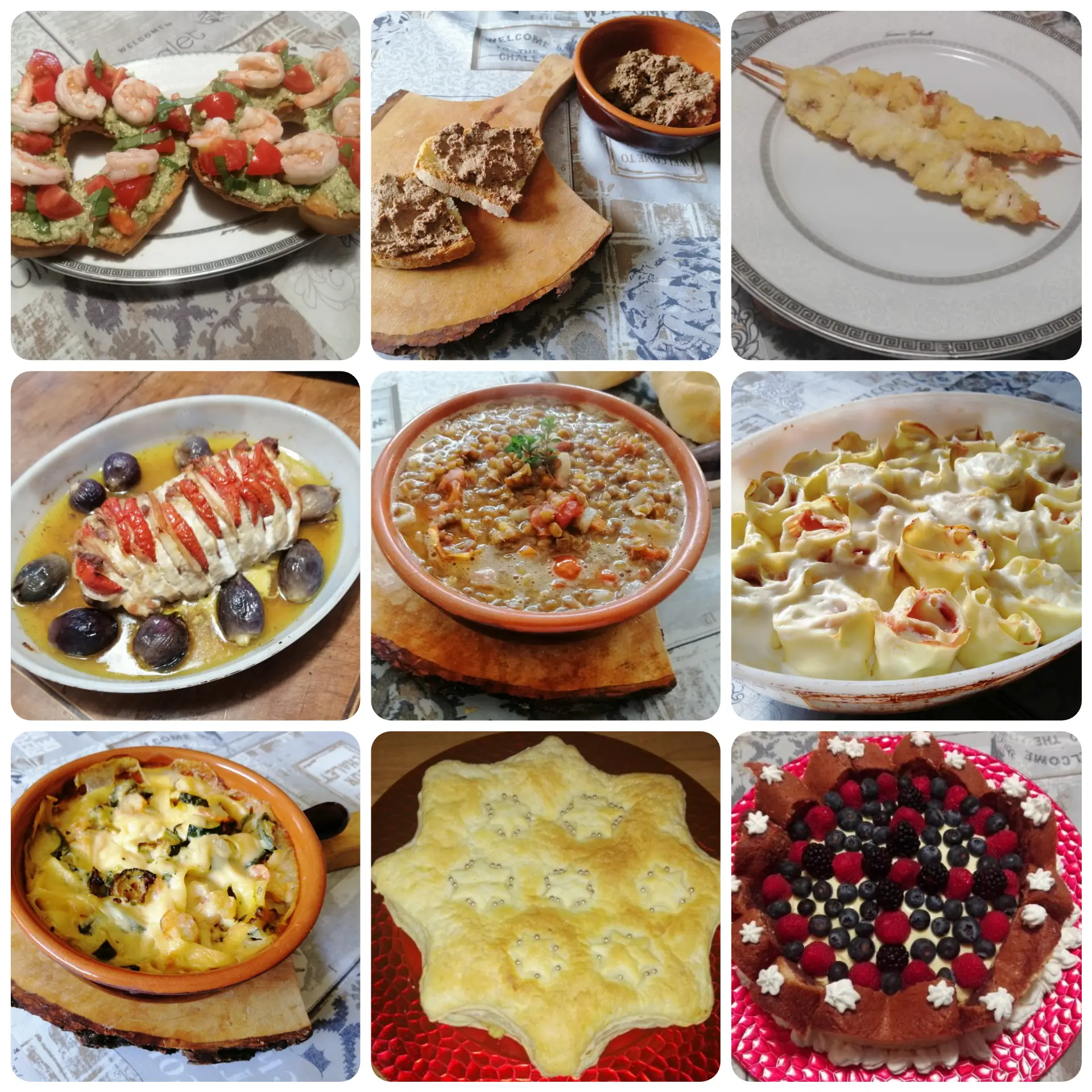 menù per la notte di capodanno