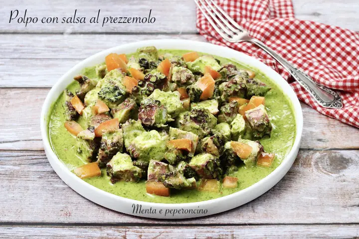 Polpo con salsa al prezzemolo