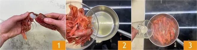 Risotto con gamberi, bisque veloce e carciofi fritti