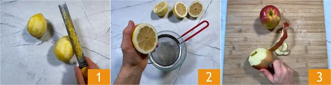 Torta di mele al limone