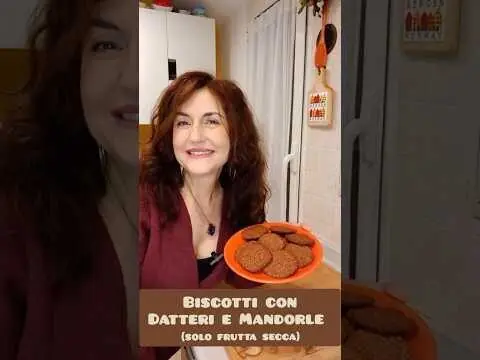 Biscotti con datteri e mandorle (solo questi 2 ingredienti)