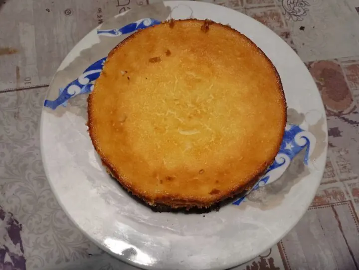 Cheesecake alla ricotta con base di torta al cioccolato