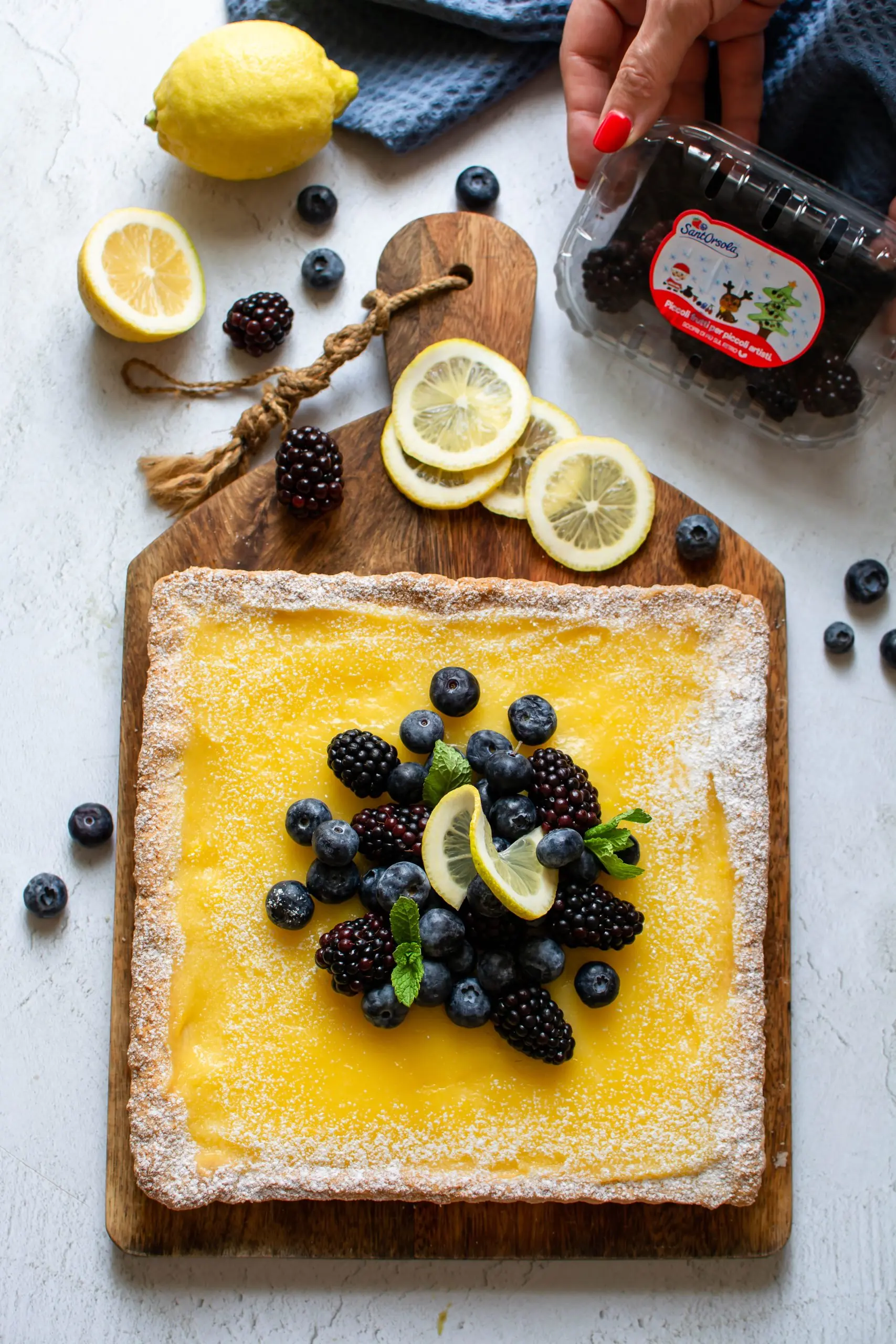 Crostata al miele e lemon curd