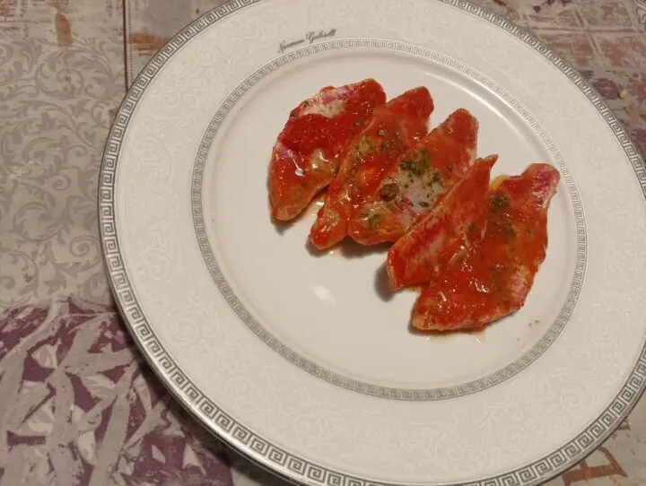 Filetti di triglie alla livornese