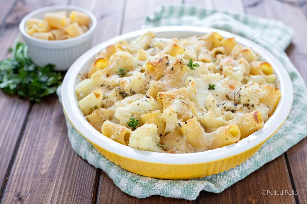 Pasta al forno con cavolfiore