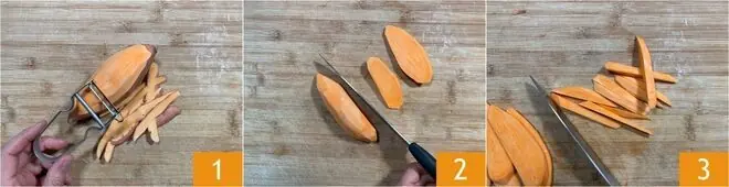 Patate dolci in friggitrice ad aria