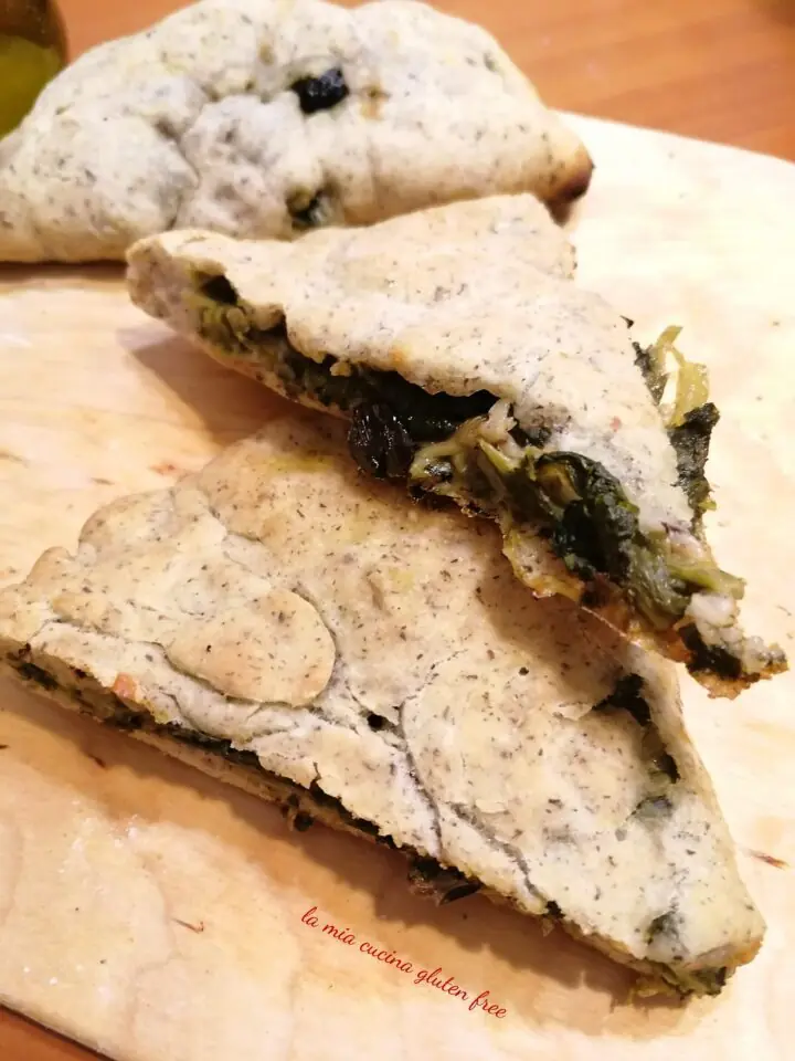 Pizza di scarola integrale senza glutine