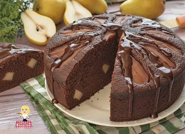 Torta pere e cioccolato