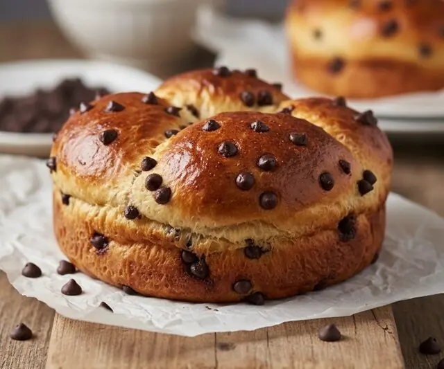 Brioche parigina al cioccolato o cramique
