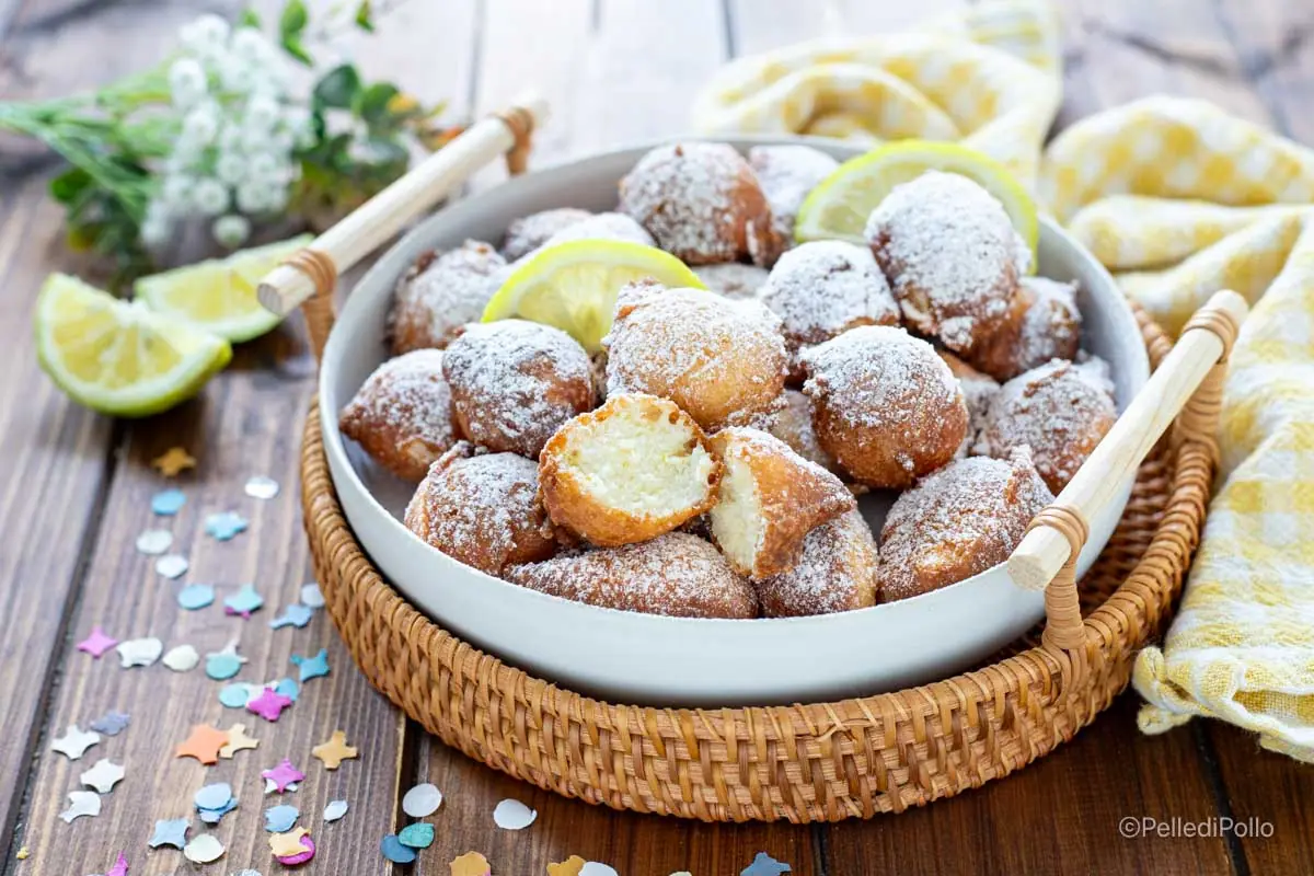 Frittelle di carnevale senza uova