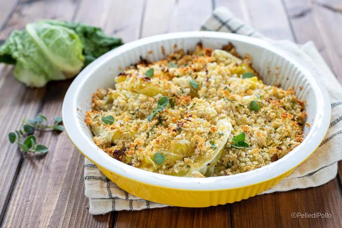 Verza gratinata al forno